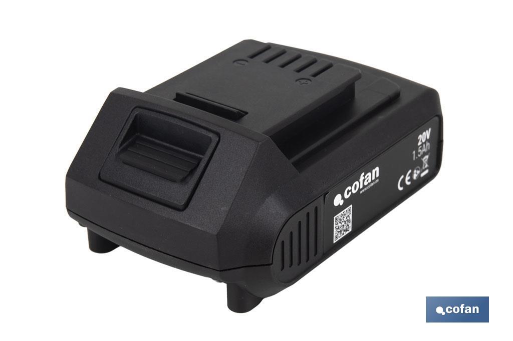 BATERÍA RECARGABLE Li-ion 20 V 1.5Ah