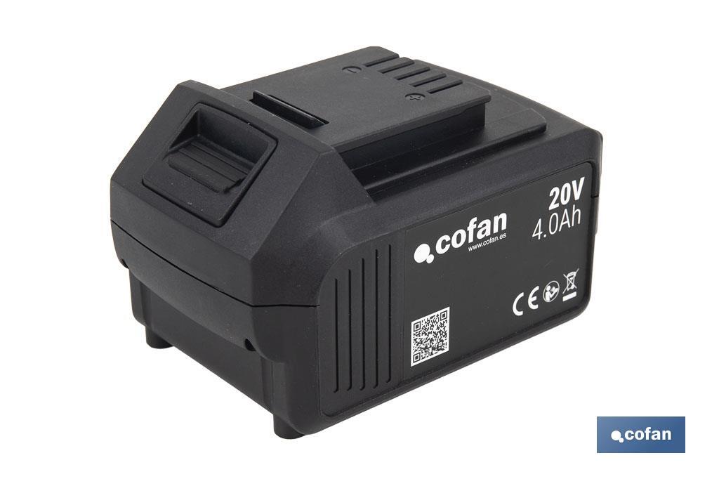 BATERÍA RECARGABLE Li-ion 20 V 4.0Ah