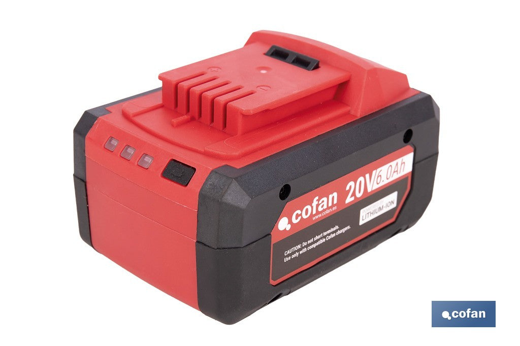 BATERÍA RECARGABLE Li-ion 20 V 6.0Ah