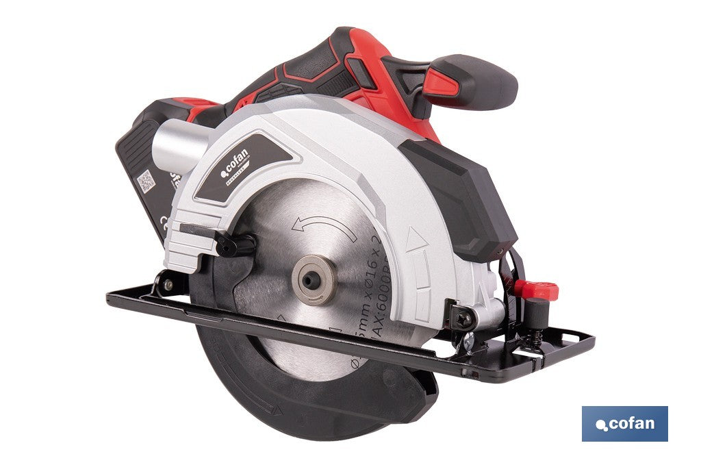 SIERRA CIRCULAR A BATERÍA Li-ion 20 V Ø185 MM SIN CARGADOR NI BATERÍA