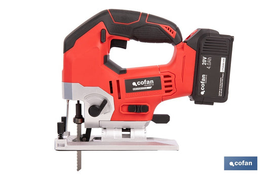 SIERRA DE CALAR A BATERÍA Li-ion 20 V 0-45° 0-3000 RPM SIN CARGADOR NI BATERÍA