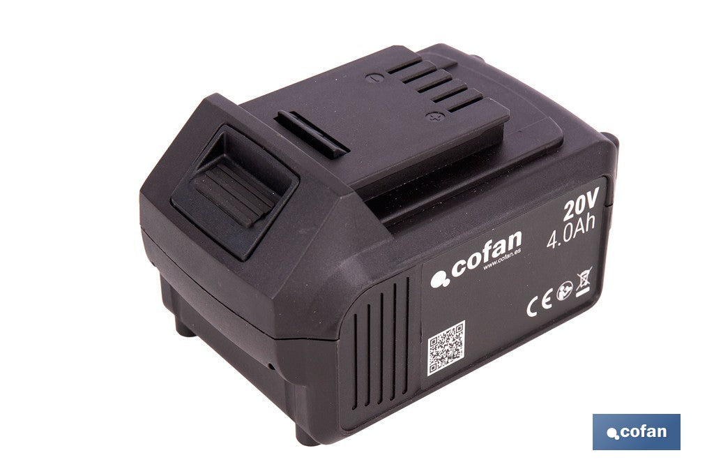 PACK CARGADOR 20 V 4.5 A Y BATERÍA Li-ion 20 V 4.0Ah
