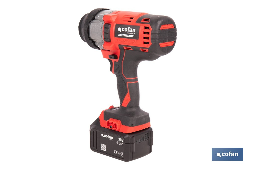 PISTOLA IMPACTO 1/2" BATERÍA Li-ion 20 V 1000 Nm SIN CARGADOR NI BATERÍA