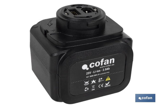 BATERÍA RECARGABLE 25V 2.0Ah TIJERAS DE PODAR