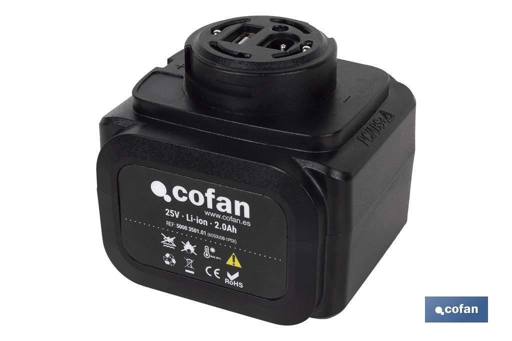 BATERÍA RECARGABLE 25V 2.0Ah TIJERAS DE PODAR