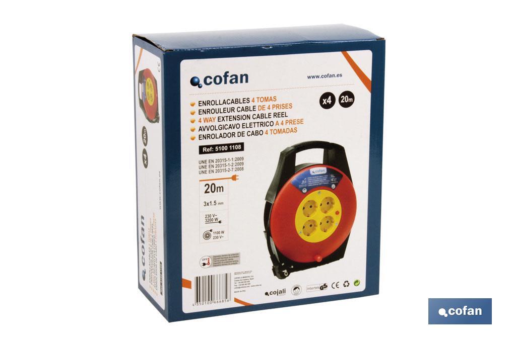 ENROLLACABLES CABLE 4T. 20 M. (3 x 1,5mm)