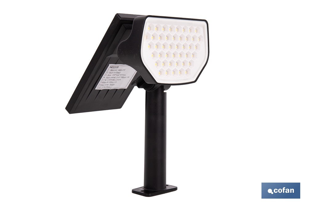 PACK DE 4 UDS. APLIQUE SOLAR CON SENSOR 3,7 V 1,2 Ah 3000 K 330 X 104 X 161 MM