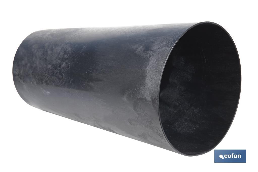 MACETERO 2 EN 1 FORMA CÓNICA CON DEPÓSITO COLOR NEGRO PP Ø 295 X 571 MM 12,5 L