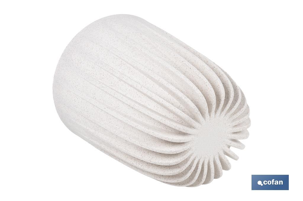 MACETA CON FILTRO DE DRENAJE A RAYAS COLOR BLANCO WPC Ø 390 X 463 MM 39,6 L